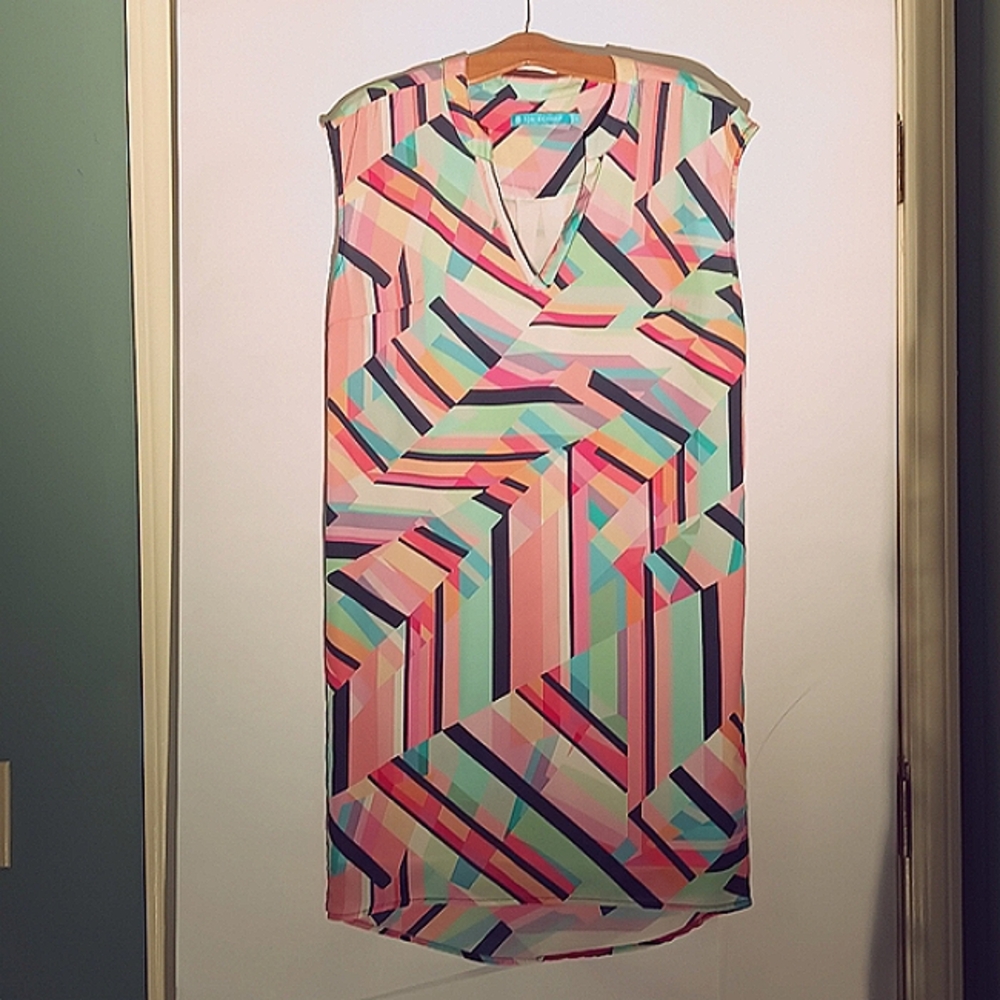 Tori Richard 100% Silk Sleeveless Dress, Size 8